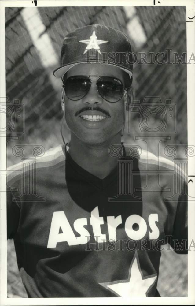 1990 Press Photo Close-up of Auburn Astros baseball manager Ricky Peters- Historic Images