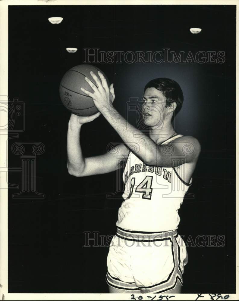 Press Photo Clarkson Basketball Player Pete Ganley - sys06725- Historic Images