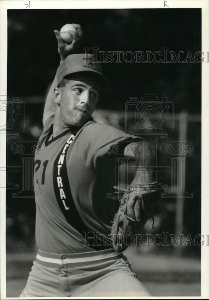 1990 Press Photo Daniel Boughton, Empire State Games baseball, New York- Historic Images