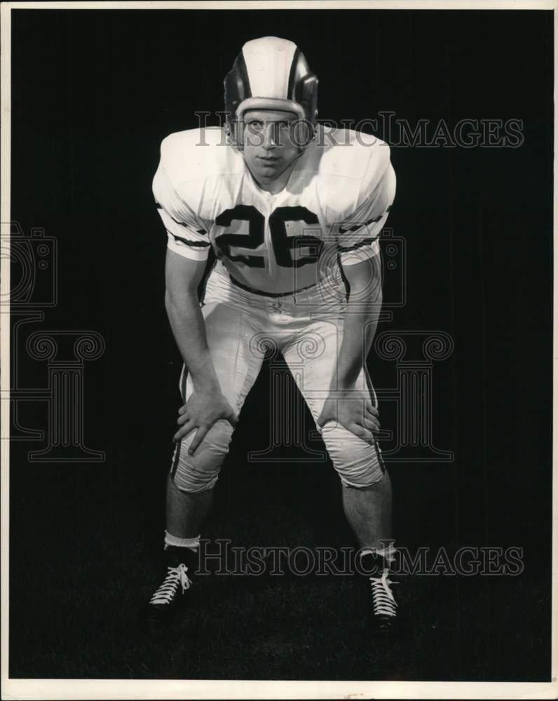 1960 Press Photo Cornell&#39;s Jim Lampkins, Sophomore Fullback Football Player- Historic Images