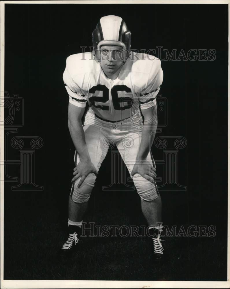 1960 Press Photo Cornell's Jim Lampkins, Sophomore Fullback Football Player- Historic Images