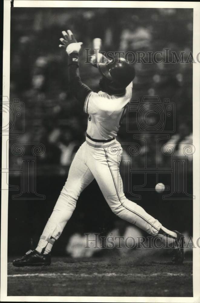 1986 Press Photo Otis Green, Syracuse Chiefs Baseball Player at Pawtucket Game- Historic Images