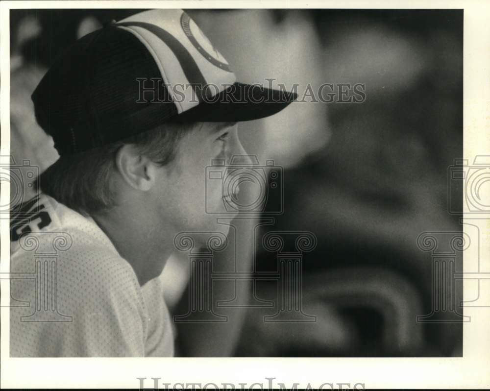 1985 Press Photo Fabius-Manley Shortstop Baseball Player Kenn Harring- Historic Images