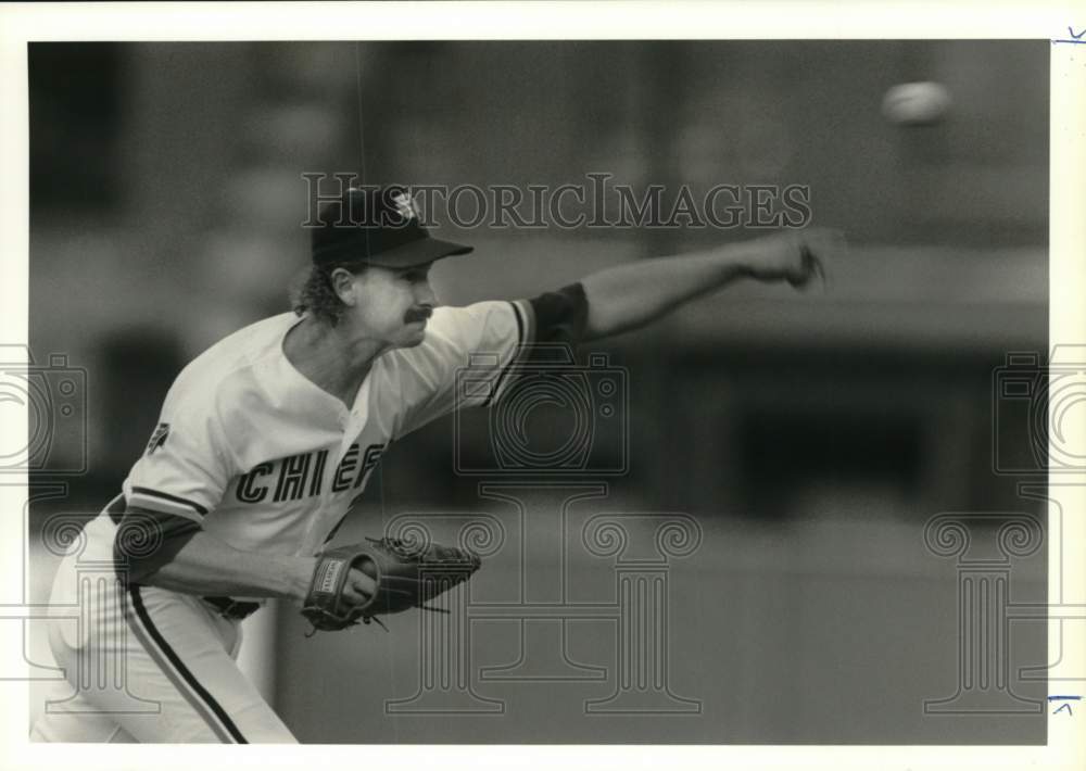 1990 Press Photo Paul Kilgus, Baseball Player, Syracuse Chiefs Pitcher- Historic Images