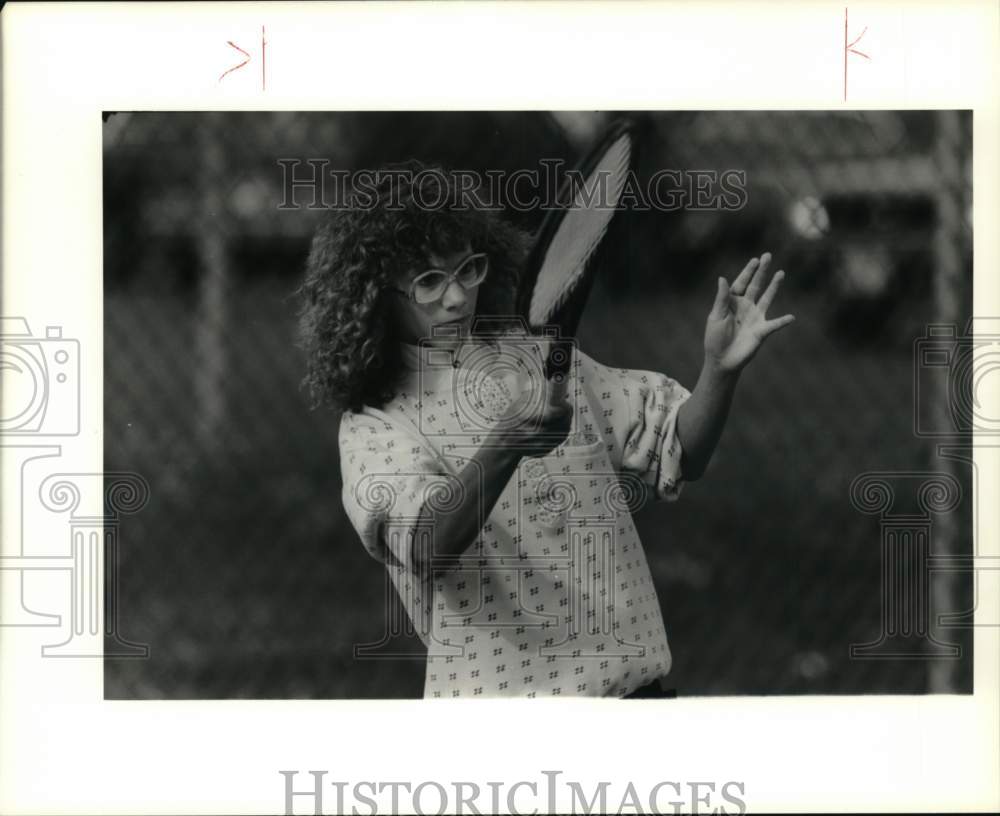 1989 Press Photo Sandy Boettcher, Tennis Player - sys07837- Historic Images