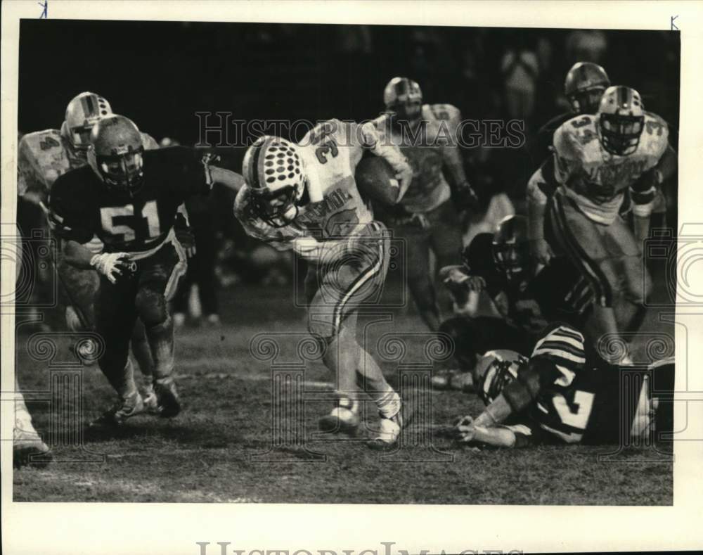 Press Photo Liverpool Football Players Brendon McBride, Jeff Ross in Game- Historic Images