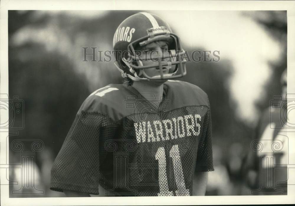 Press Photo Hannibal Football Player Steve Chaffee - sys07888- Historic Images