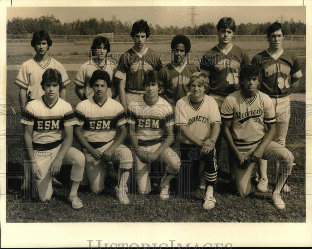 1984 Press Photo Portrait of Onondaga High School League Baseball Team- Historic Images