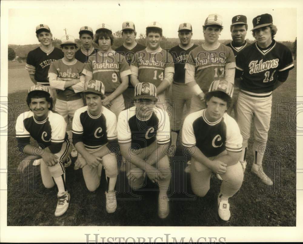 1984 Press Photo Central New York Cities League All Star Baseball Team- Historic Images