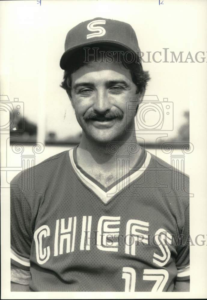 1986 Press Photo Don Gordon, Syracuse Chiefs Baseball Pitcher - sys08185- Historic Images