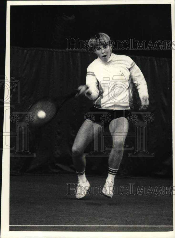 1984 Press Photo Daniel Larsson in Single&#39;s Finals of Tennis - sys08199- Historic Images