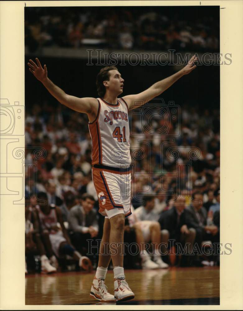 1990 Press Photo Syracuse University's Erik Rogers, Basketball Player- Historic Images