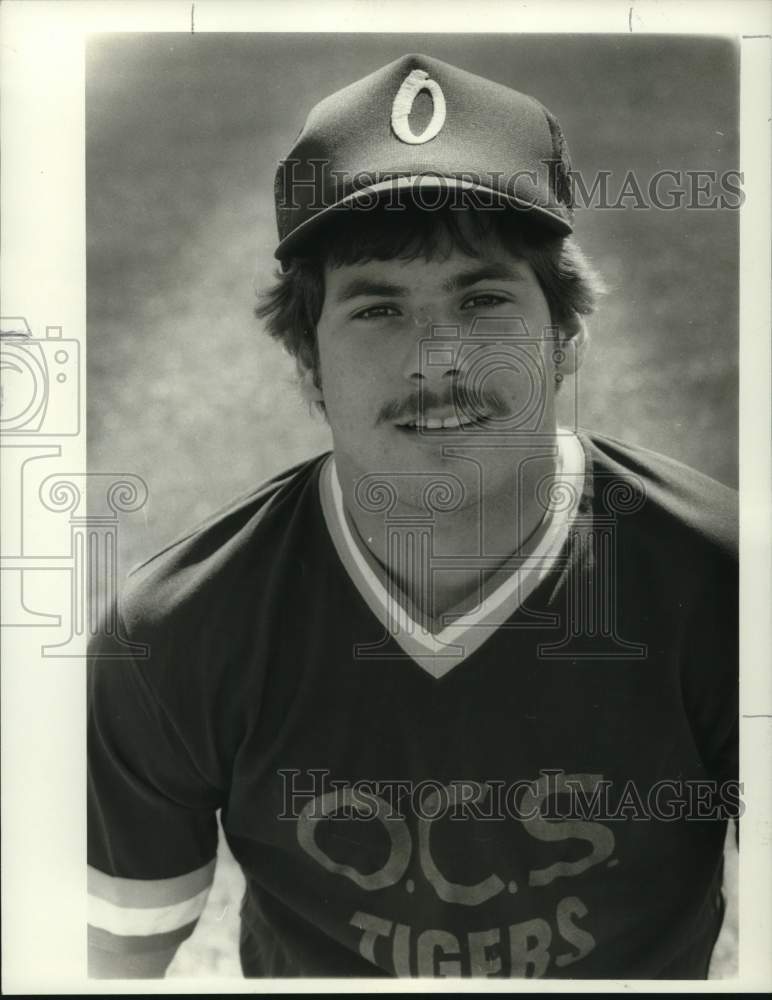 1984 Press Photo Onondaga Central School baseball player Mark Mead smiles- Historic Images