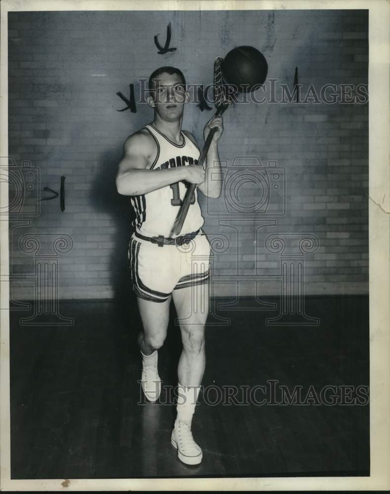 Press Photo Syracuse University lacrosse and basketball player Dick Finley- Historic Images