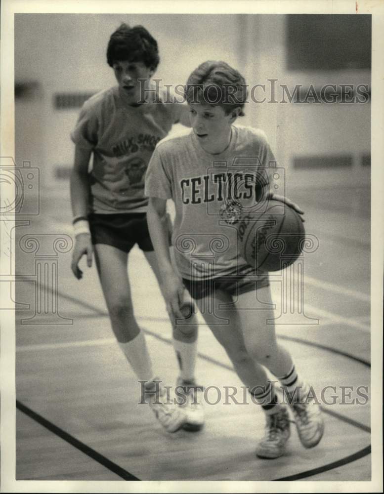 1986 Press Photo North American Maccabi Youth Games basketball players- Historic Images