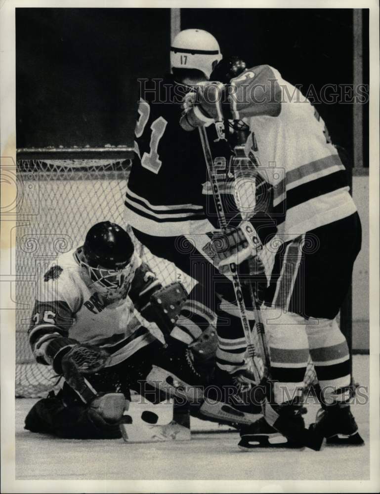 1983 Press Photo Princeton and Colgate play Syracuse Invitational college hockey- Historic Images