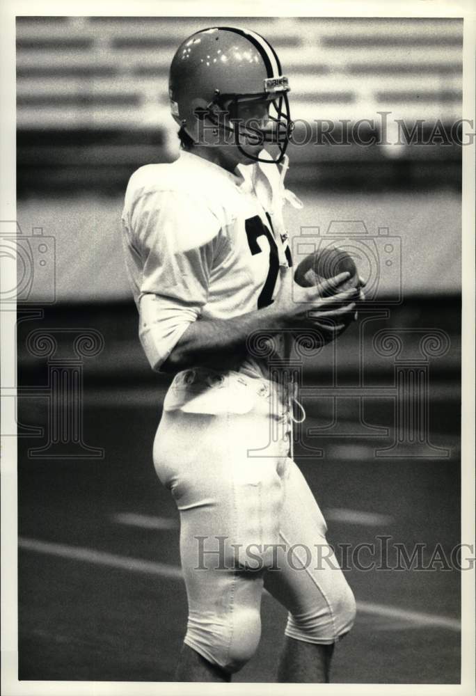 1986 Press Photo Syracuse college football player Kevin Sheedy - sys10228- Historic Images