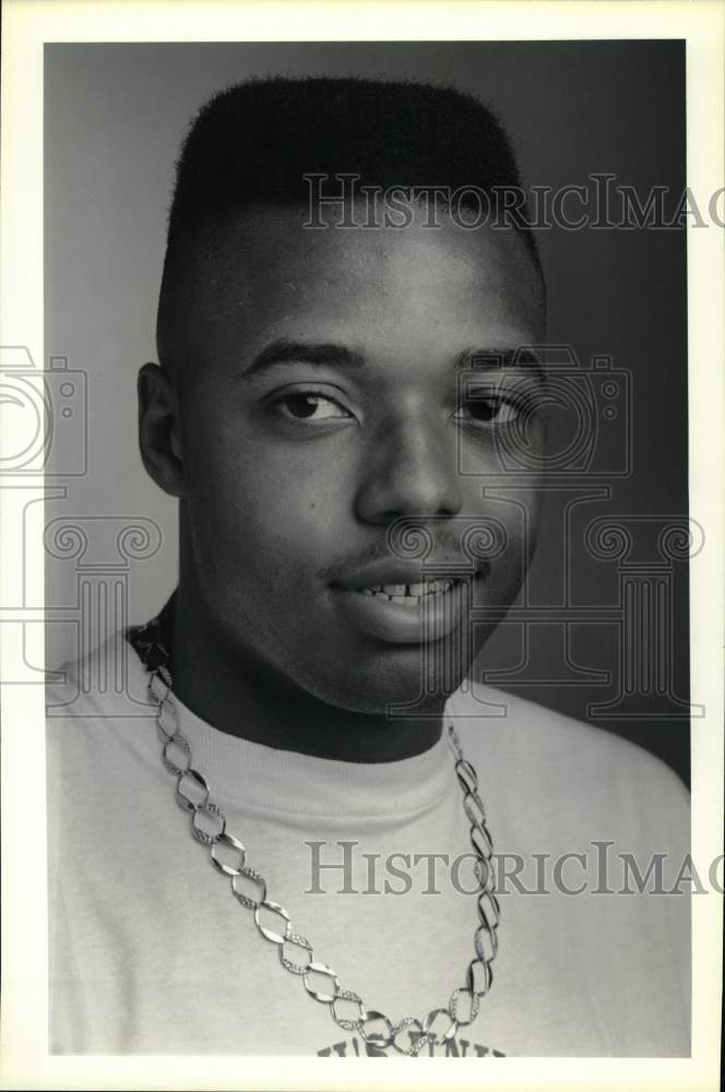 1991 Press Photo Basketball player Bernard Blunt- Historic Images