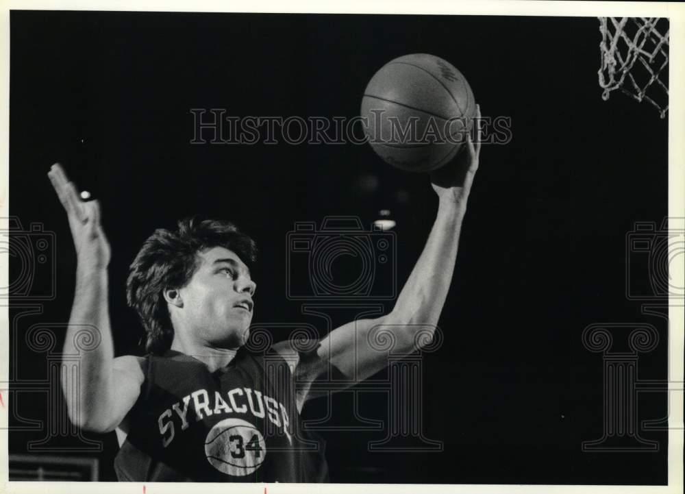 1990 Press Photo Scott McCorkle, Syracuse University Basketball Player- Historic Images