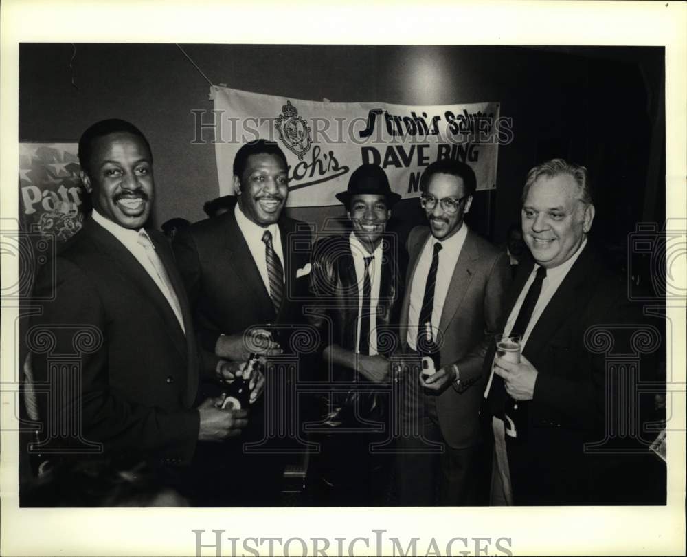 Press Photo National Basketball Association Players at Pontiac Silverdome Party- Historic Images