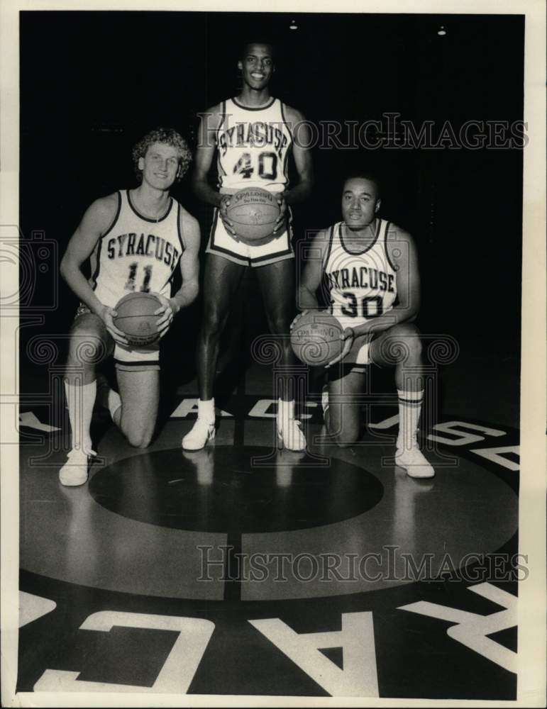 Press Photo Syracuse University's Rautins, Santifer, Bruich- Historic Images