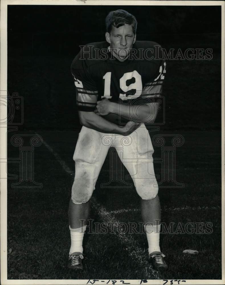 1973 Press Photo John Rosella, Syracuse University Football Tail Back Player- Historic Images