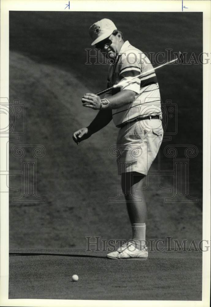 1990 Press Photo Golfer Al Highducheck at Drumlins Country Club Tournament- Historic Images