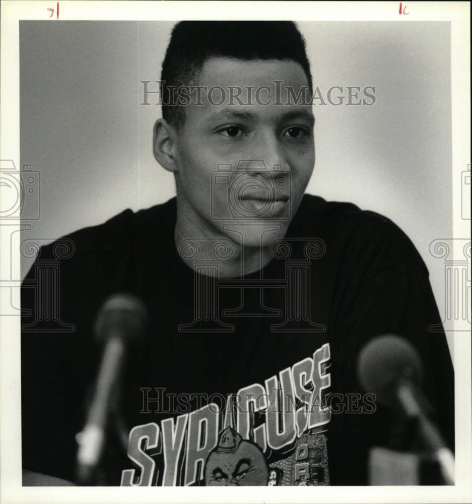 1990 Press Photo Lazarus Sims, Henninger High School Basketball Player- Historic Images