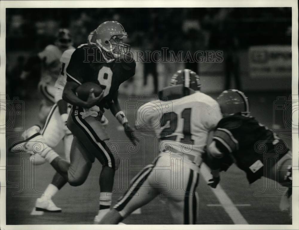 1986 Press Photo Don McPherson, Syracuse University versus Rutgers Football Game- Historic Images