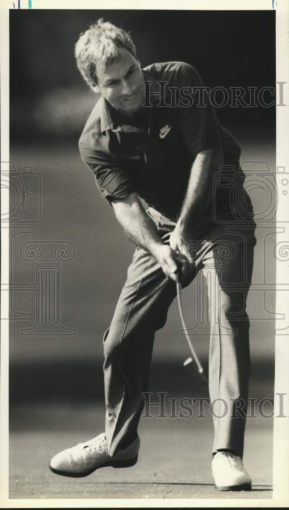 1989 Press Photo Golfer Curtis Strange at U.S. Open Golf Tournament- Historic Images