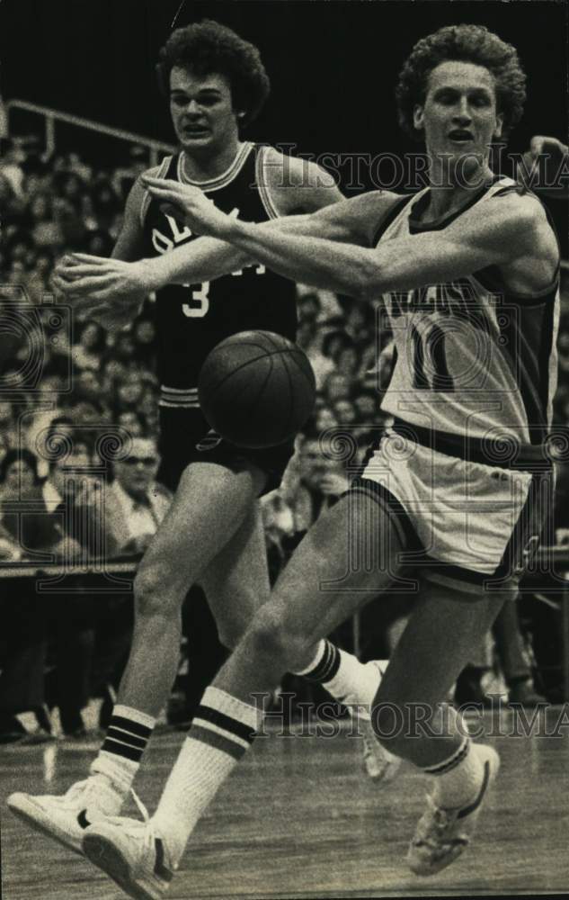 1980 Press Photo Leo Rautins, Syracuse University Basketball Player- Historic Images