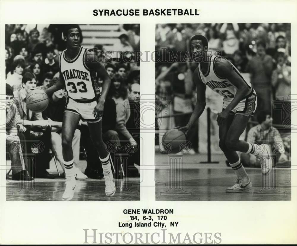 1984 Press Photo Gene Waldron, Syracuse University Basketball Player- Historic Images