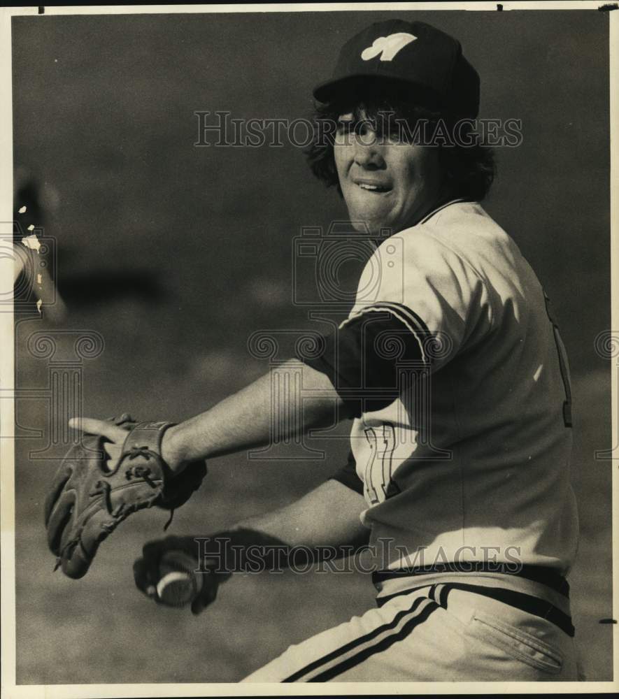 1985 Press Photo Auburn High School&#39;s starting pitcher, Bob Kappesser- Historic Images