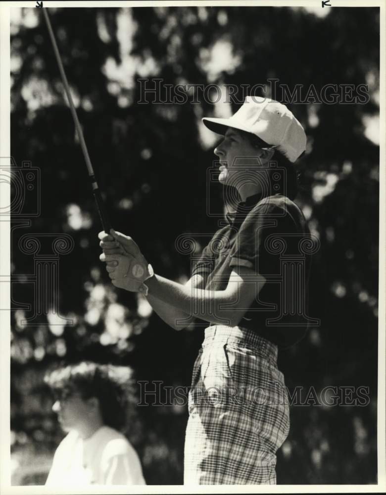 1988 Press Photo New York Amateur Golfer Jean Bartholomew Plays at Drumlins- Historic Images