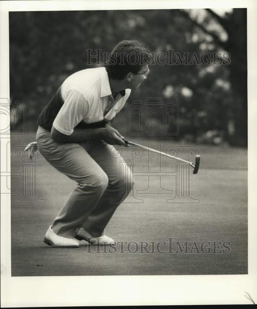 1987 Press Photo Golfer Mike George- Historic Images