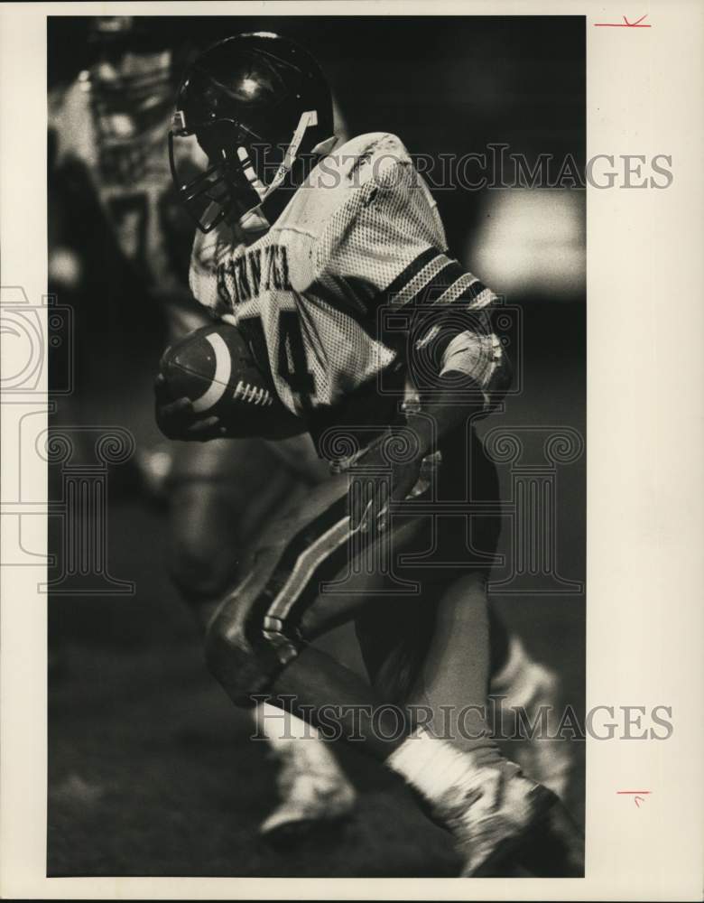 1990 Press Photo Chico Canty, Henninger High School Football Player at Game- Historic Images