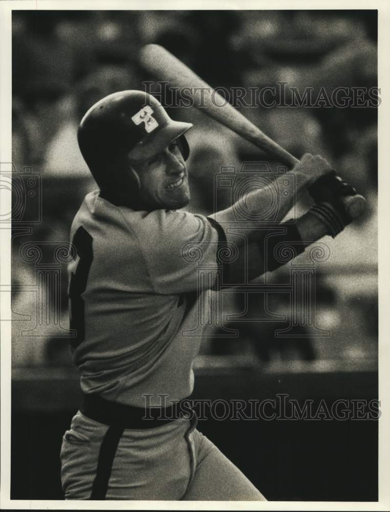 1987 Press Photo Toledo Mud Hens baseball player Pedro Chavez in Syracuse- Historic Images