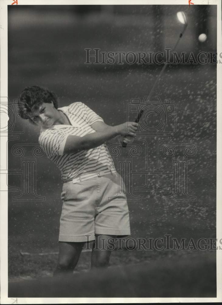 1982 Press Photo Golfer Sandy Chester at Foxfire Golf Club Tournament- Historic Images