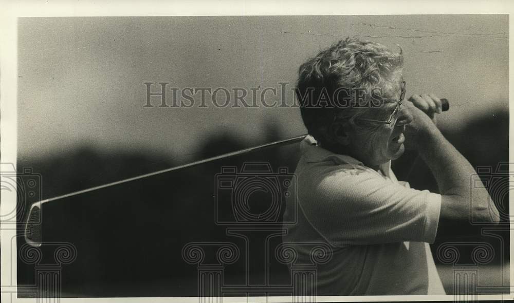 1984 Press Photo Golfer Barney Gill of Morrisville, New York- Historic Images