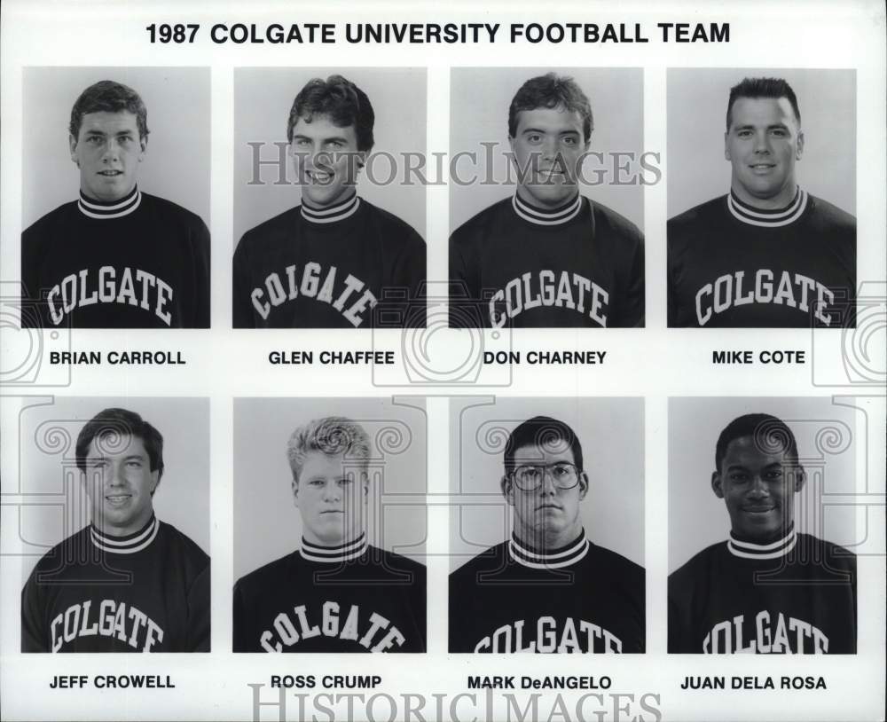 Colgate Team 1987 Press Photo Colgate University Football Team - Historic Images