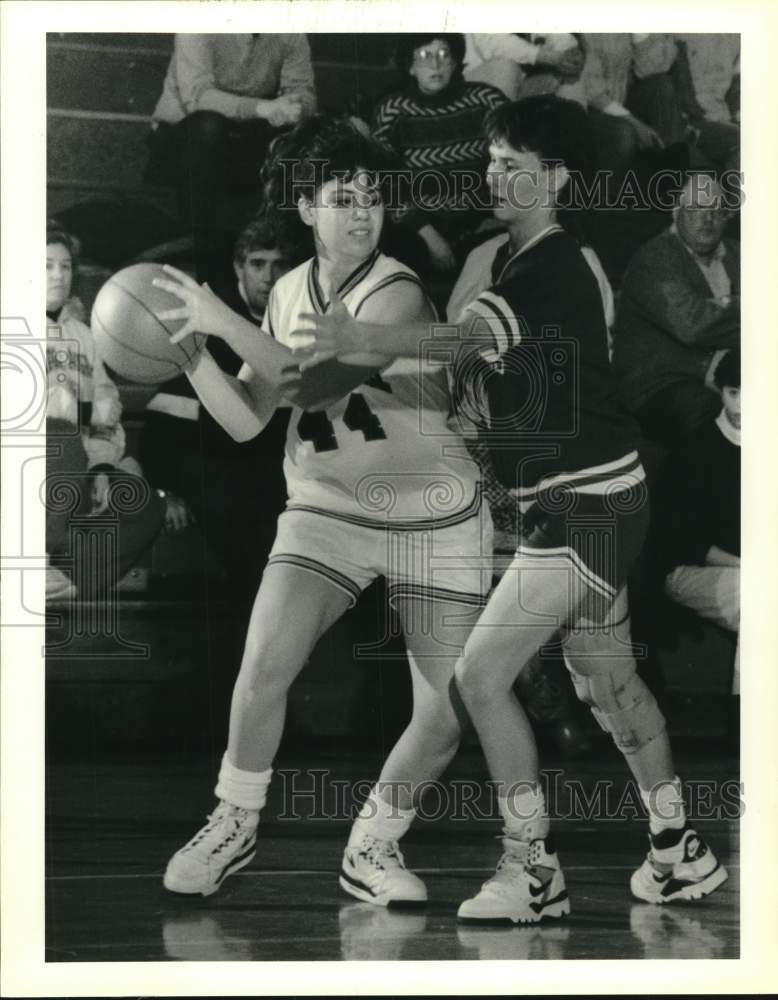 1988 Press Photo Marcellus and Westhill High School Girls Basketball Players- Historic Images