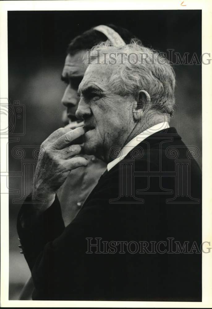 1989 Press Photo Syracuse University football Dick MacPherson- Historic Images