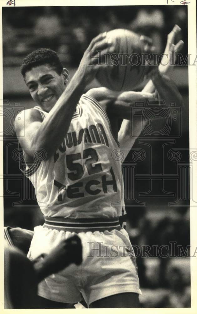 1988 Press Photo Louisiana Tech's Randy White in Miami Ohio Basketball Game- Historic Images
