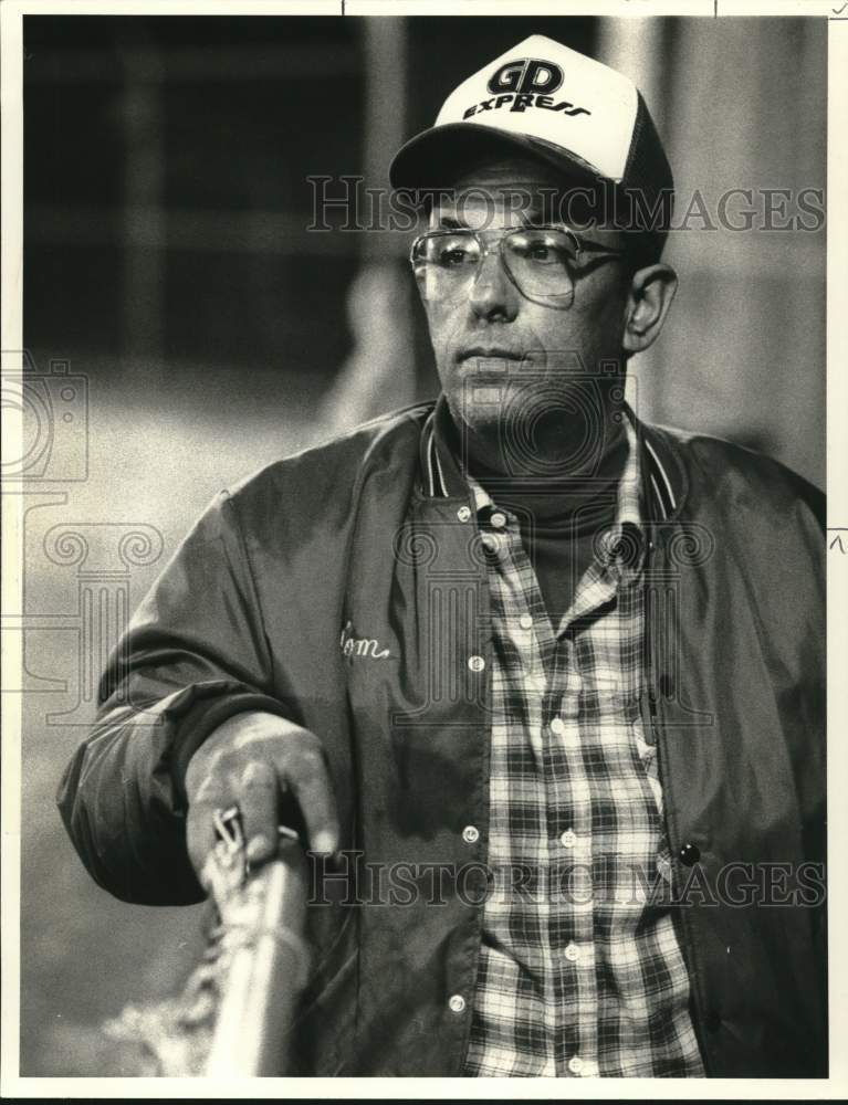1985 Press Photo Tom Anthony, Syracuse Express Football at Practice- Historic Images