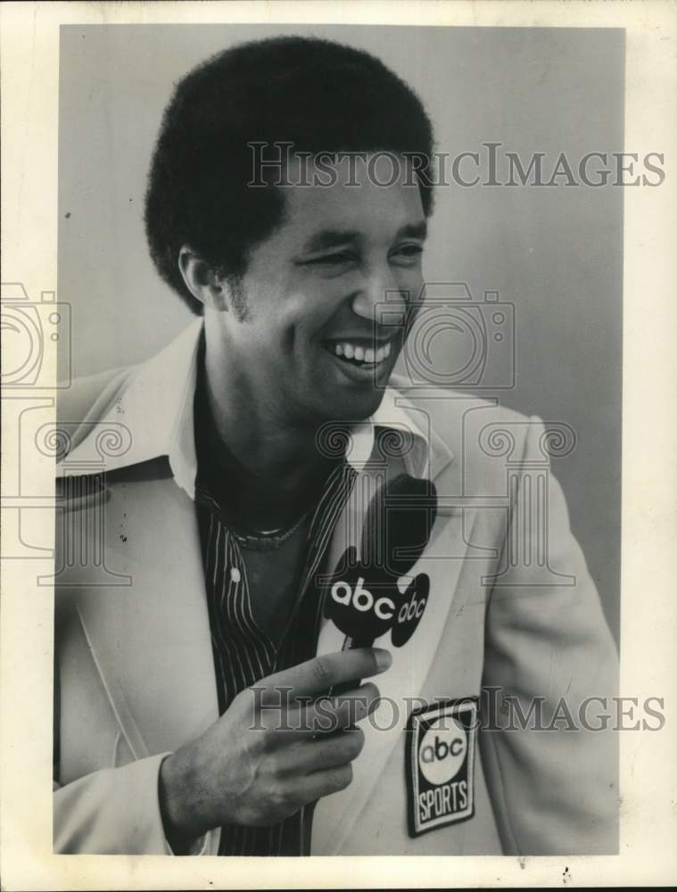 1979 Press Photo Arthur Ashe, American Broadcasting Company Sports Host- Historic Images