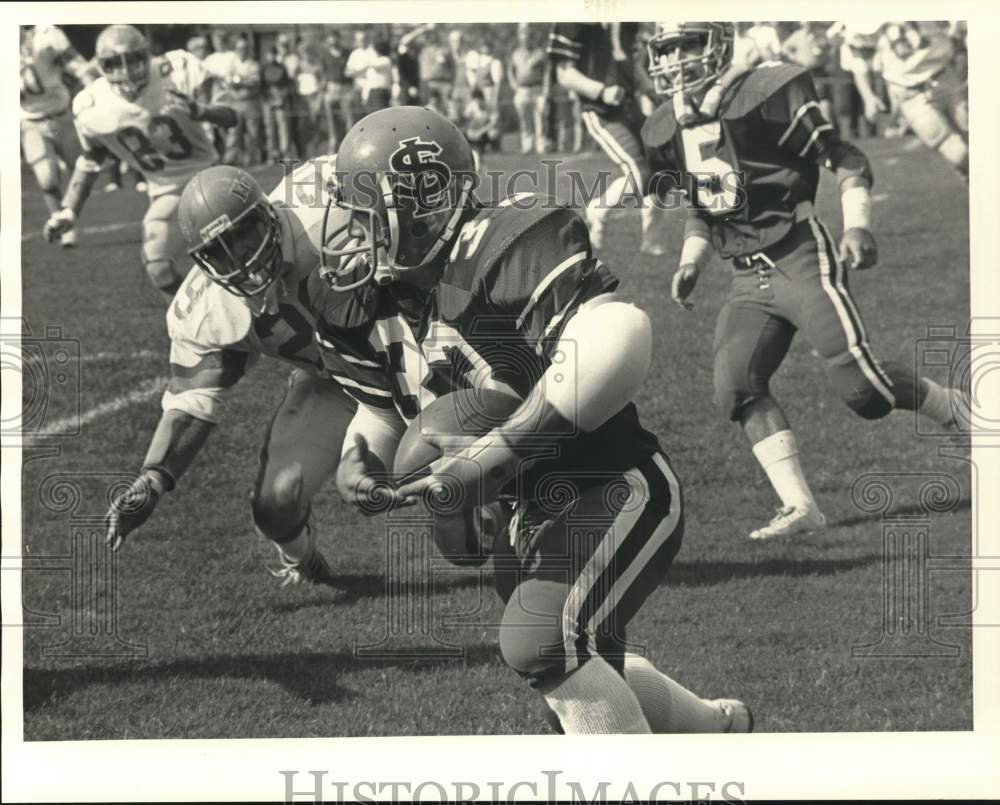 Press Photo Lelan Rogers at College Football Game- Historic Images