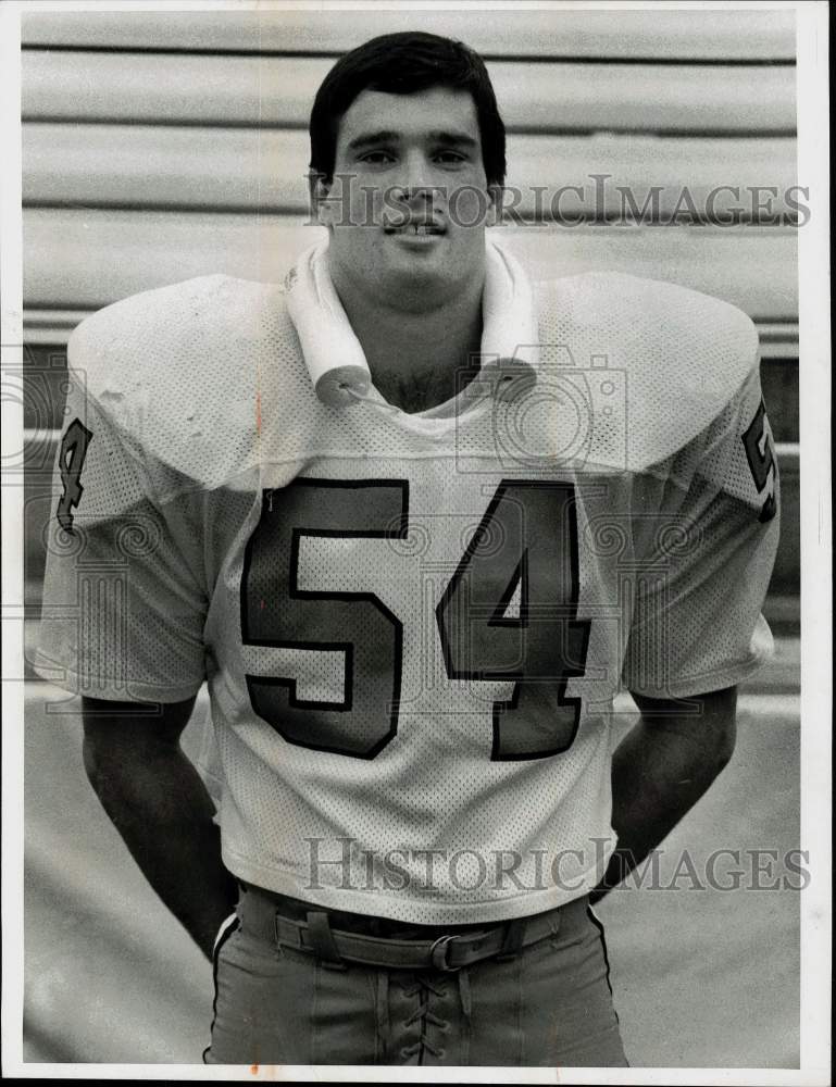 Press Photo Football player Tony Romano - sys15969- Historic Images