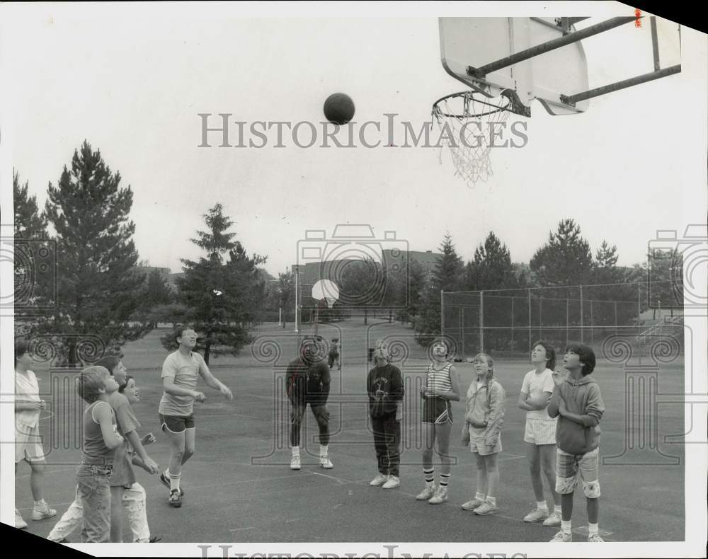 1987 Press Photo National Youth Sports Program participants at Morrisville AG.- Historic Images