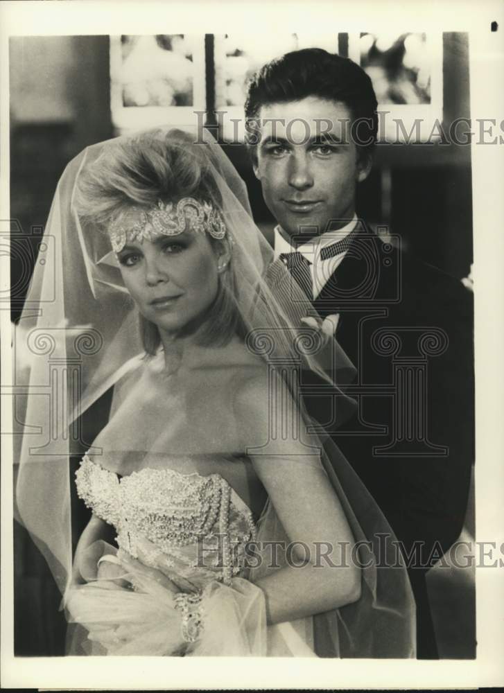 1985 Press Photo Lisa Hartman and Alec Baldwin in "Knots Landing" - syx01571- Historic Images