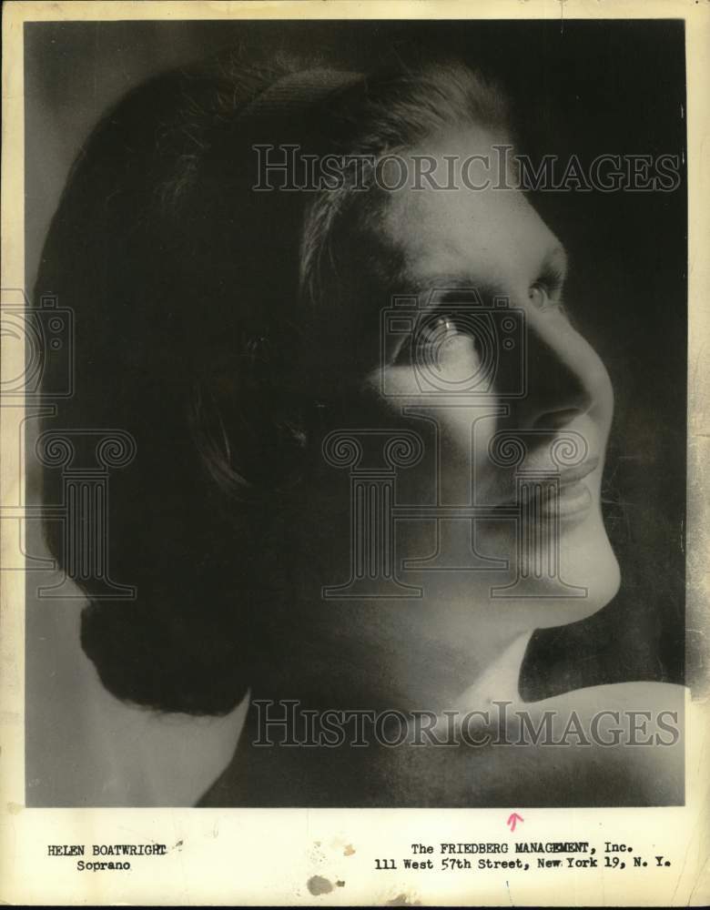 Press Photo Syracuse-Soprano Helen Boatwright of the Syracuse Symphony- Historic Images